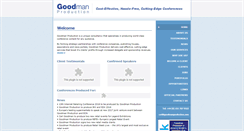 Desktop Screenshot of goodmanproduction.com